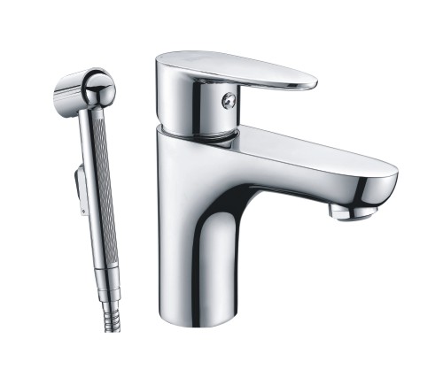 Leine 3508 Einhand-Waschtischmischer mit separater Bidet Brause wassekraft